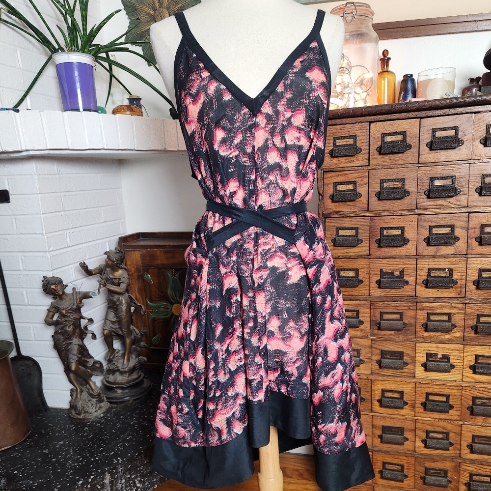 Proenza Schouler Coverup Dress Pink And Black Size Small